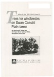 Trees for windbreaks on swan coastal plain farms