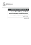 Aquaculture of Coral, Live Rock and Live Sand in Western Australia
