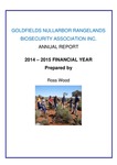 Goldfields Rangelands Biosecurity Association Inc. Annual Report 2014/15
