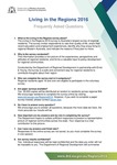 Living in the Regions 2016 Frequently Asked Questions by Department of Primary Industries and Regional Development, Western Australia